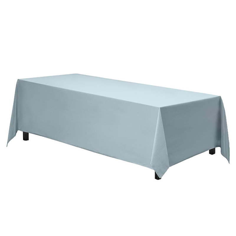 Polyester Rectangle Tablecloth Baby Blue 1ct
